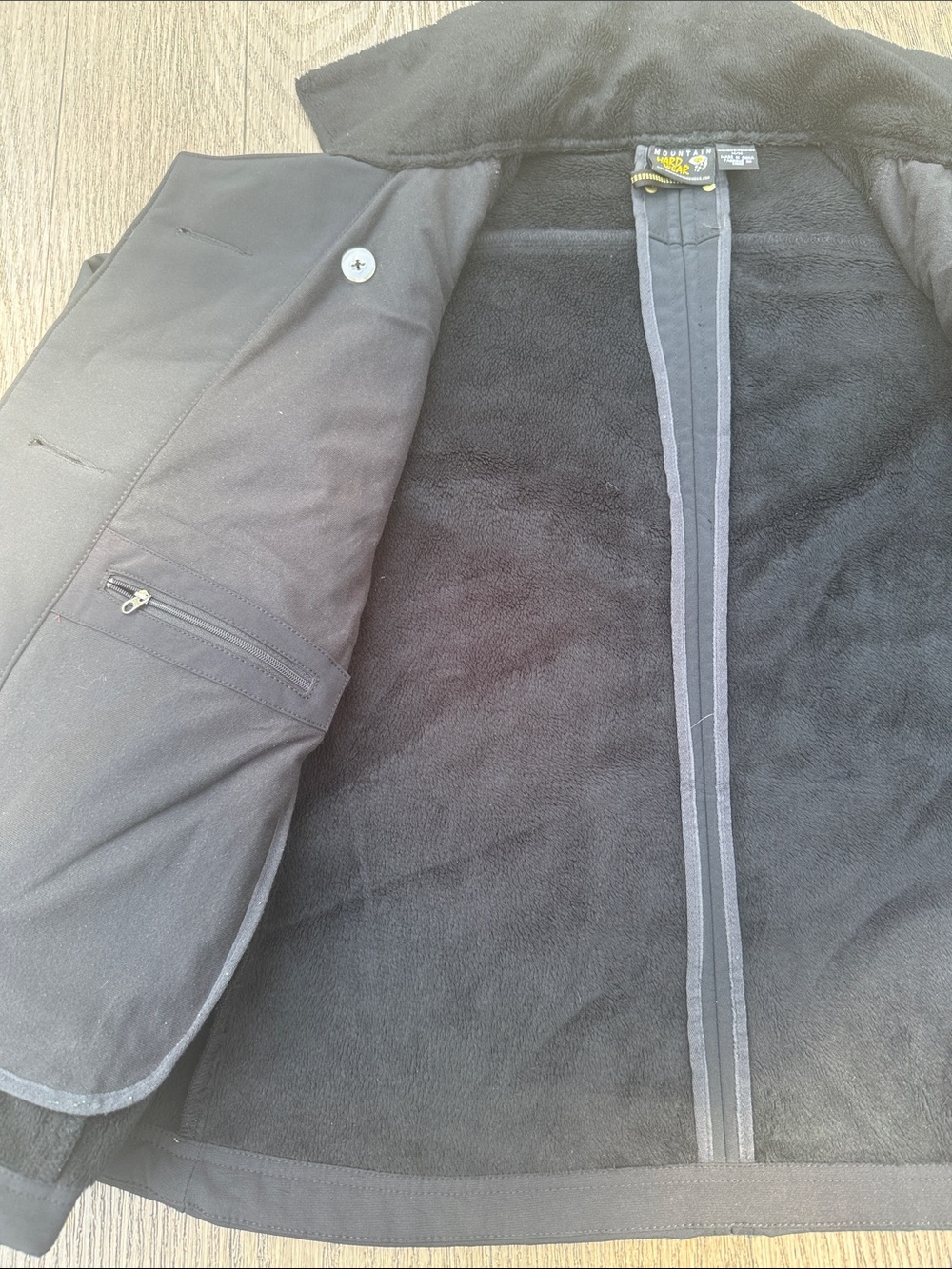 Mountain Hardwear Black Double-Breasted Pea Coat - Picture 3 of 5